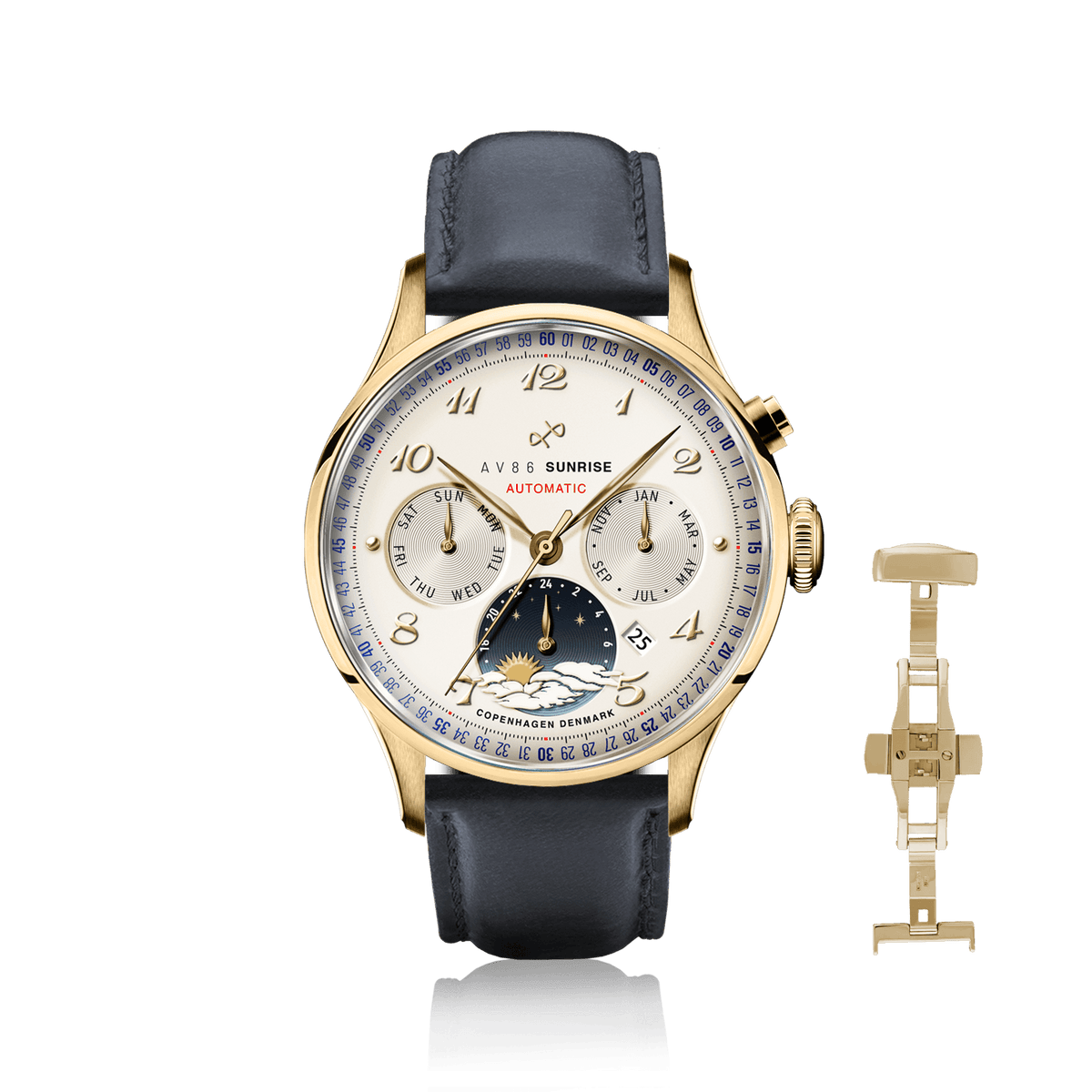 1564 Sunrise Automatic, Gold / Off White