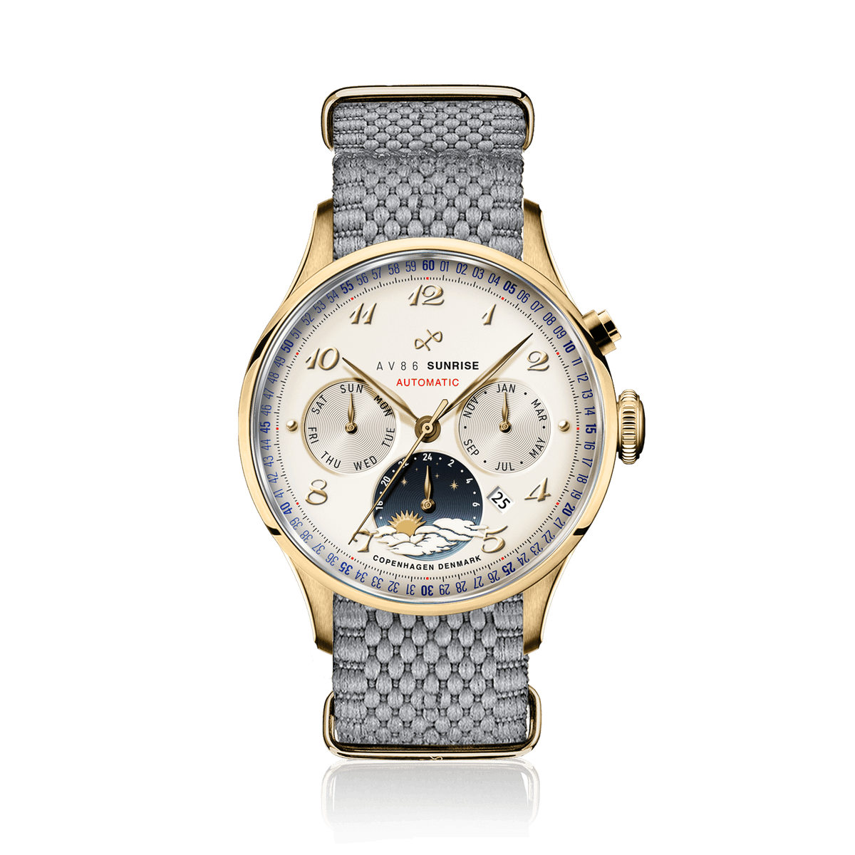 1564 Sunrise Automatic, Gold / Off White