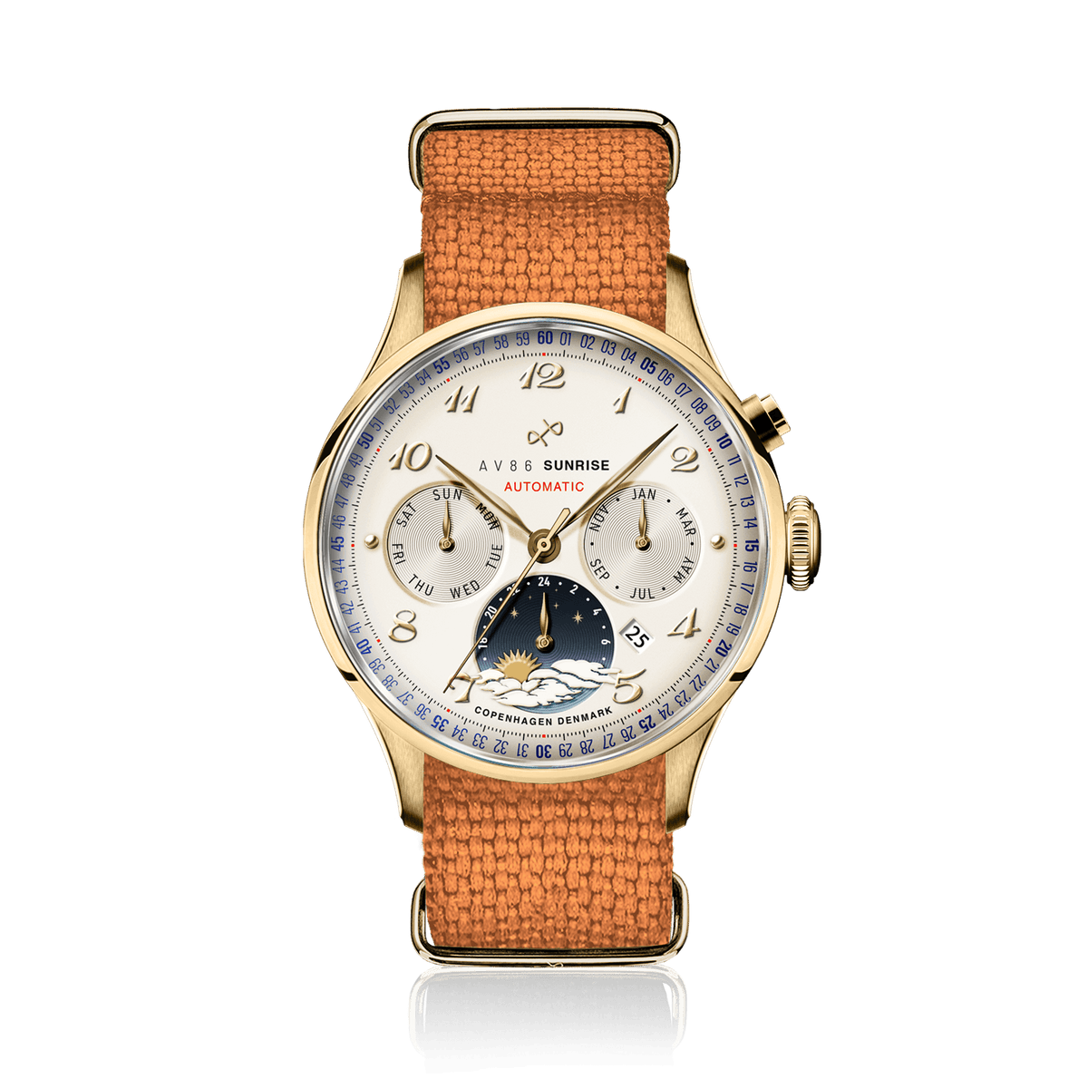 1564 Sunrise Automatic, Gold / Off White