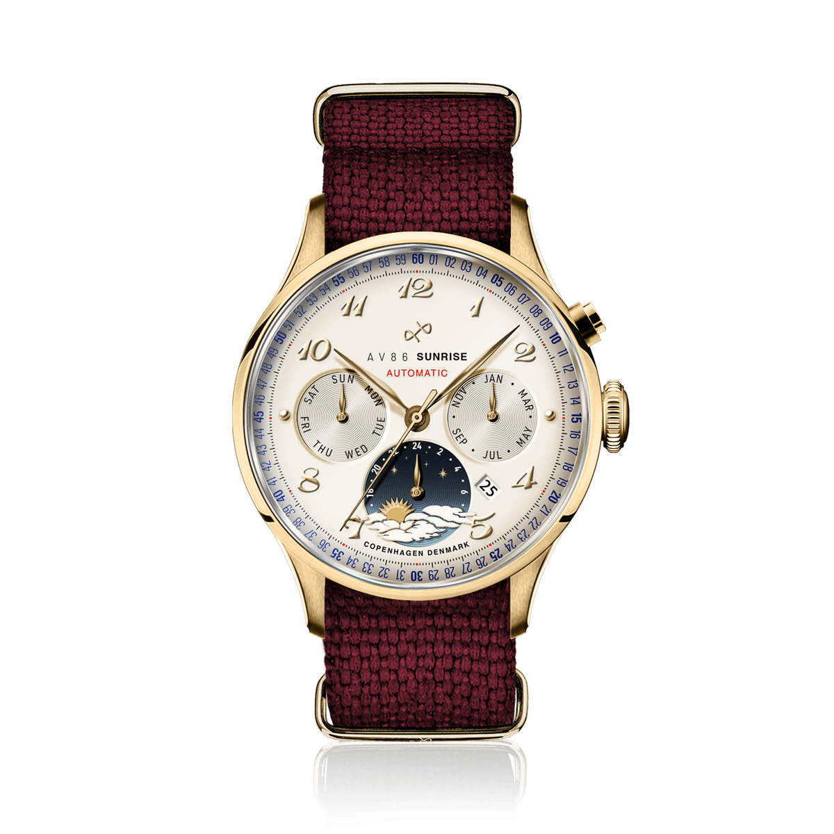 1564 Sunrise Automatic, Gold / Off White