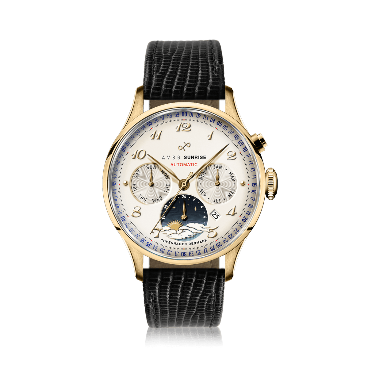 1564 Sunrise Automatic, Gold / Off White