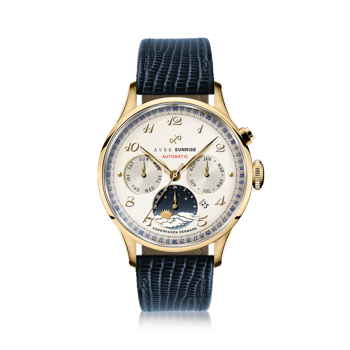 1564 Sunrise Automatic, Gold / Off White
