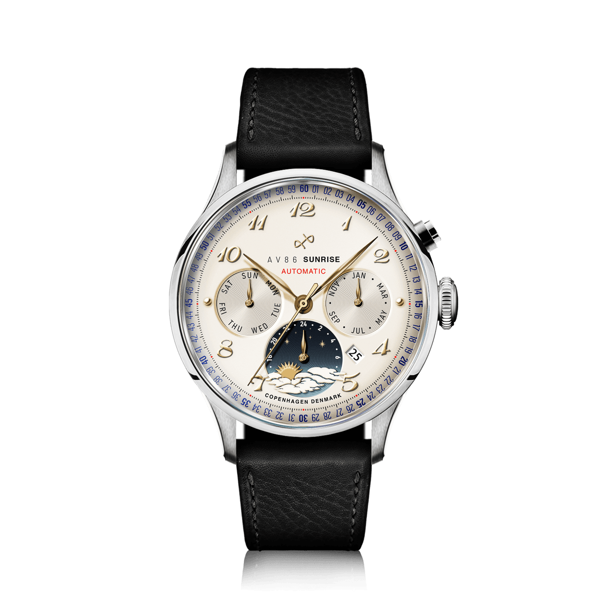 1564 Sunrise Automatic, Steel / Off White