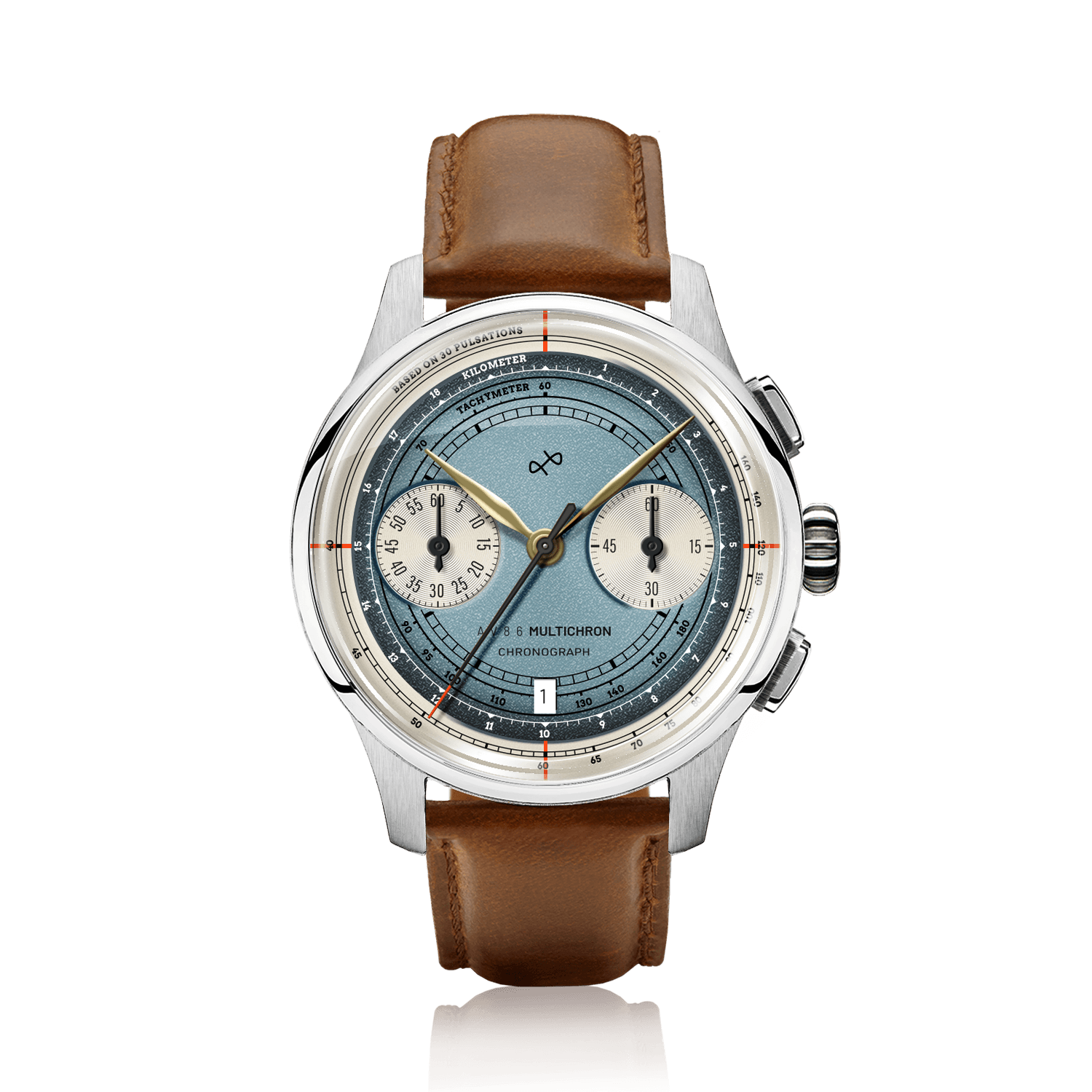 1934 Multichron, Steel / Sky Blue