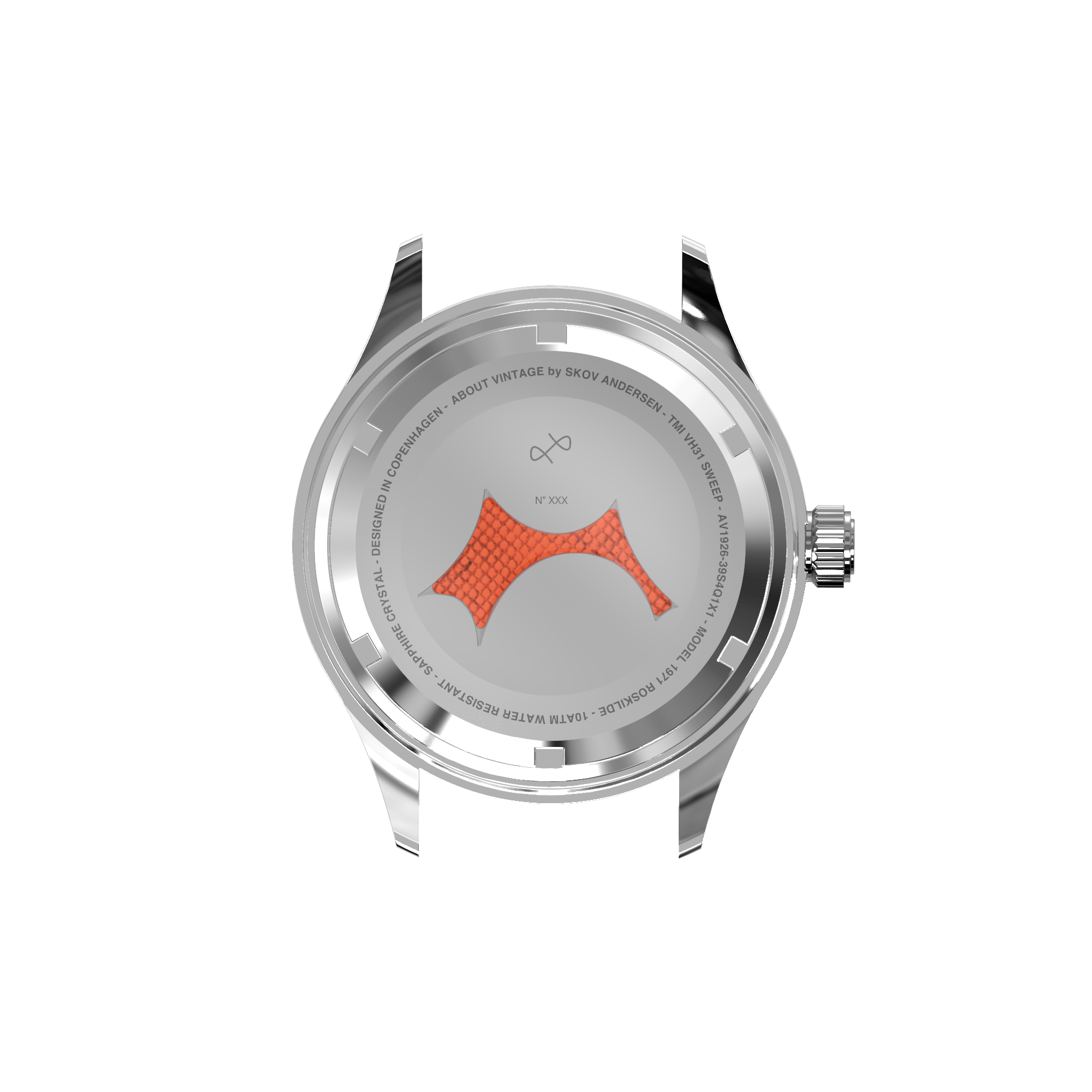 1971 Stagediver by AV86 with transparent case back, stainless steel case, and engraved details celebrating Roskilde Festival legacy