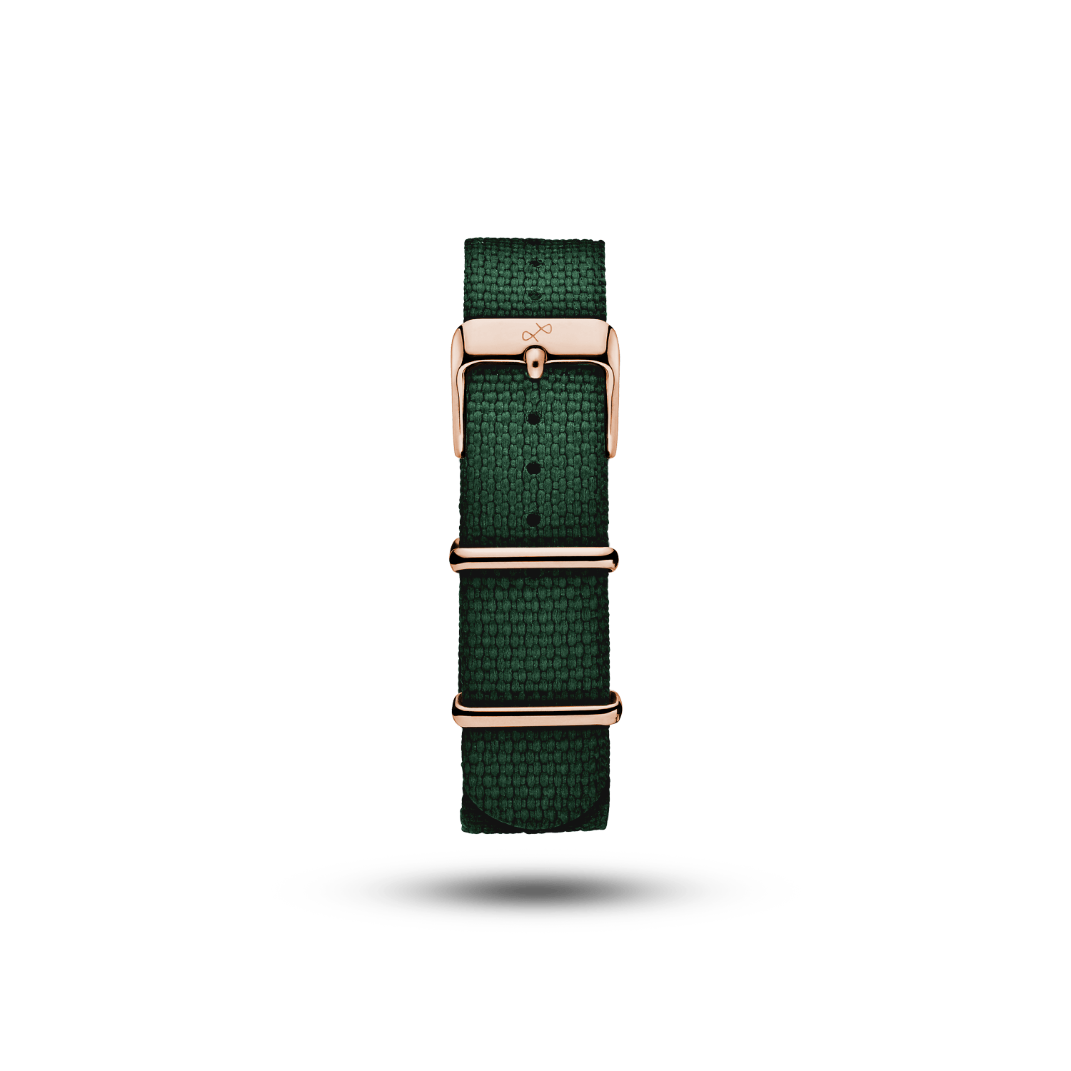 Nato - Green Honeycomb strap by AV86 made from 100% recycled plastic with durable rose gold buckle and hardware