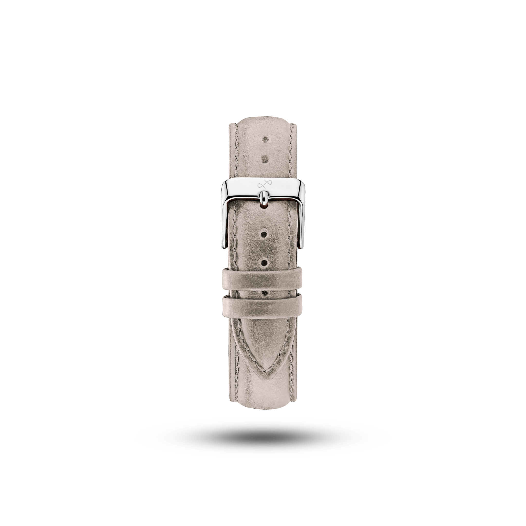 Suede - Sand two-piece leather strap by AV86 with engraved detailing and stainless steel pin buckle for luxury watches