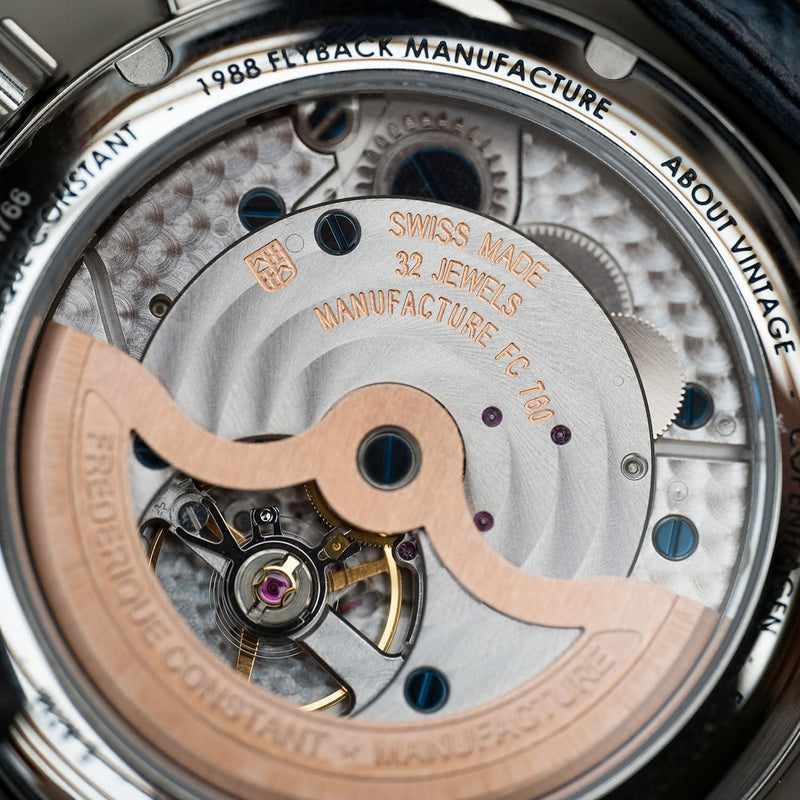 1988 Flyback, Chronograph / Limited Edition by AV86 automatic movement with 32 jewels, sapphire crystal, and visible rotor mechanism