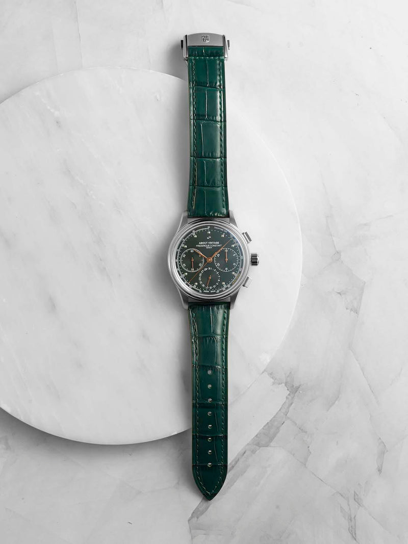 1988 Flyback, Chronograph - Limited Edition by AV86 vintage-inspired chronograph with sapphire crystal and leather strap
