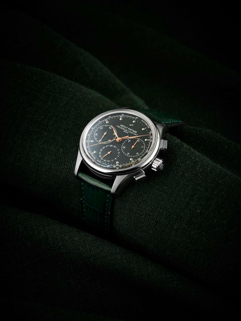 1988 Flyback, Chronograph - Limited Edition by AV86 vintage-inspired chronograph with sapphire crystal and leather strap