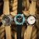 1956 Marine by AV86 vintage-inspired diver with acrylic bezel, big luminous markers, and fabric strap in minimalist Scandinavian design