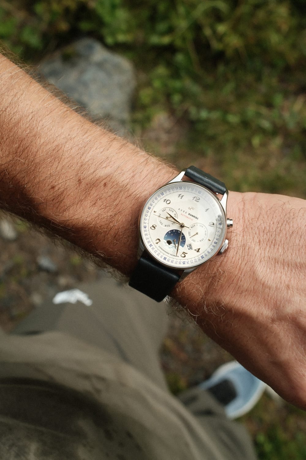 1564 Sunrise Automatic, Steel / Off White