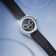 1564 Chronodate Automatic by AV86 vintage-inspired automatic chronograph with sapphire crystal and black leather strap