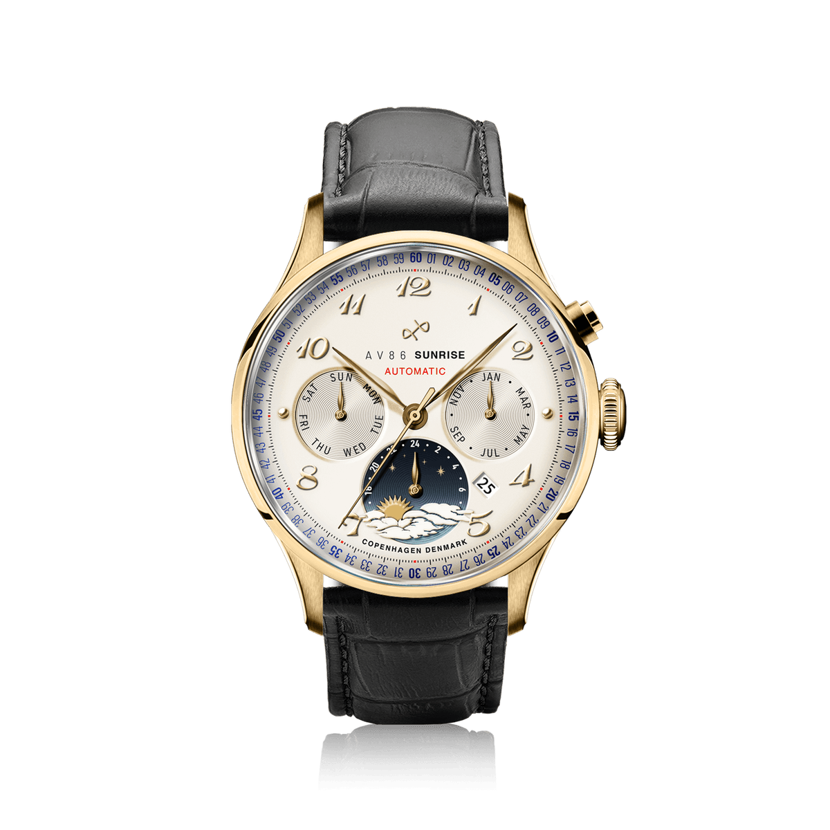 1564 Sunrise Automatic, Gold / Off White