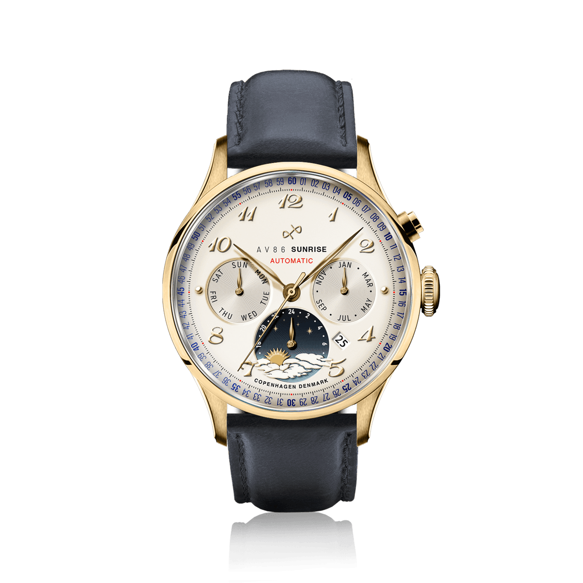 1564 Sunrise Automatic, Gold / Off White