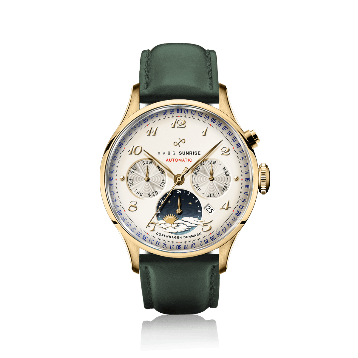 1564 Sunrise Automatic, Gold / Off White