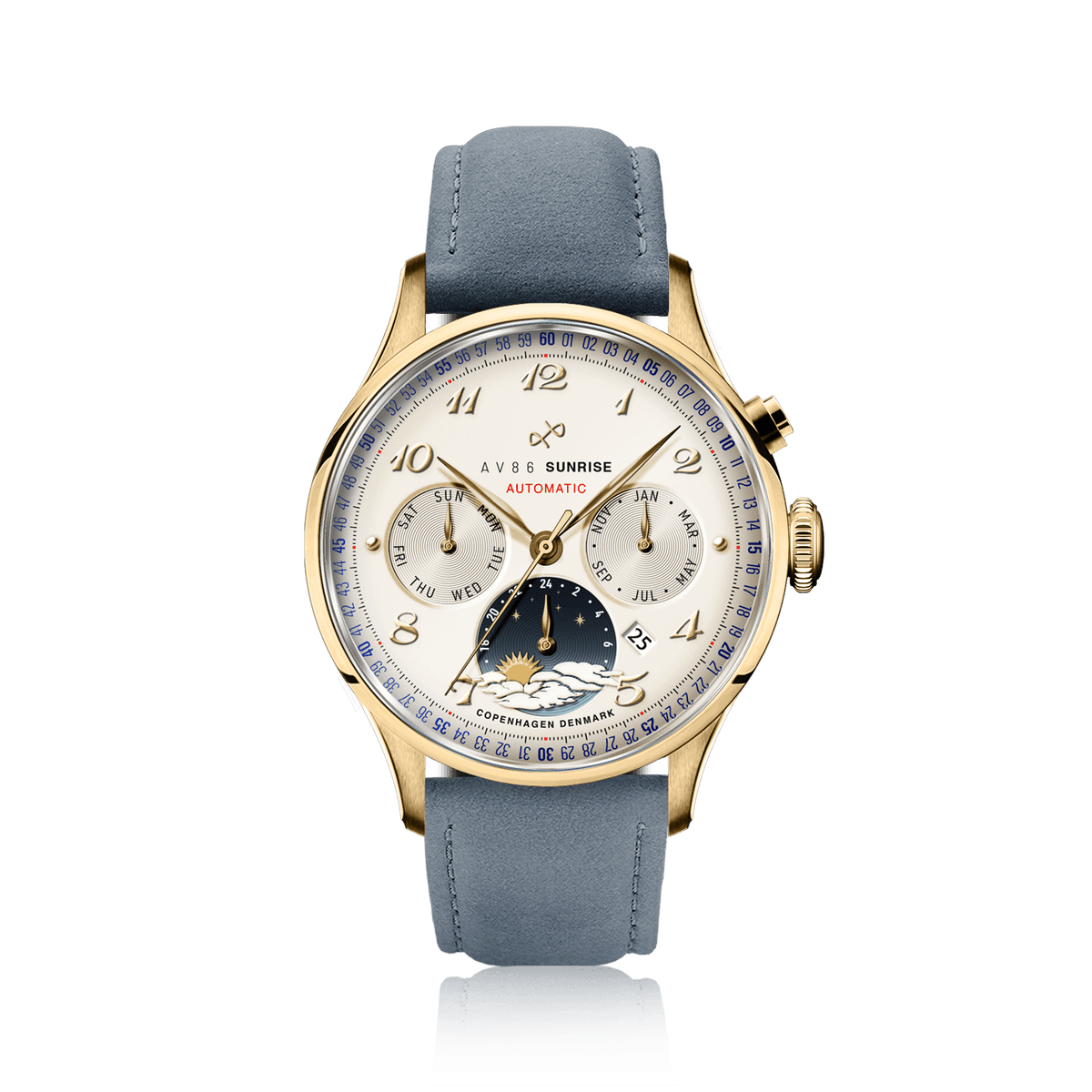1564 Sunrise Automatic, Gold / Off White