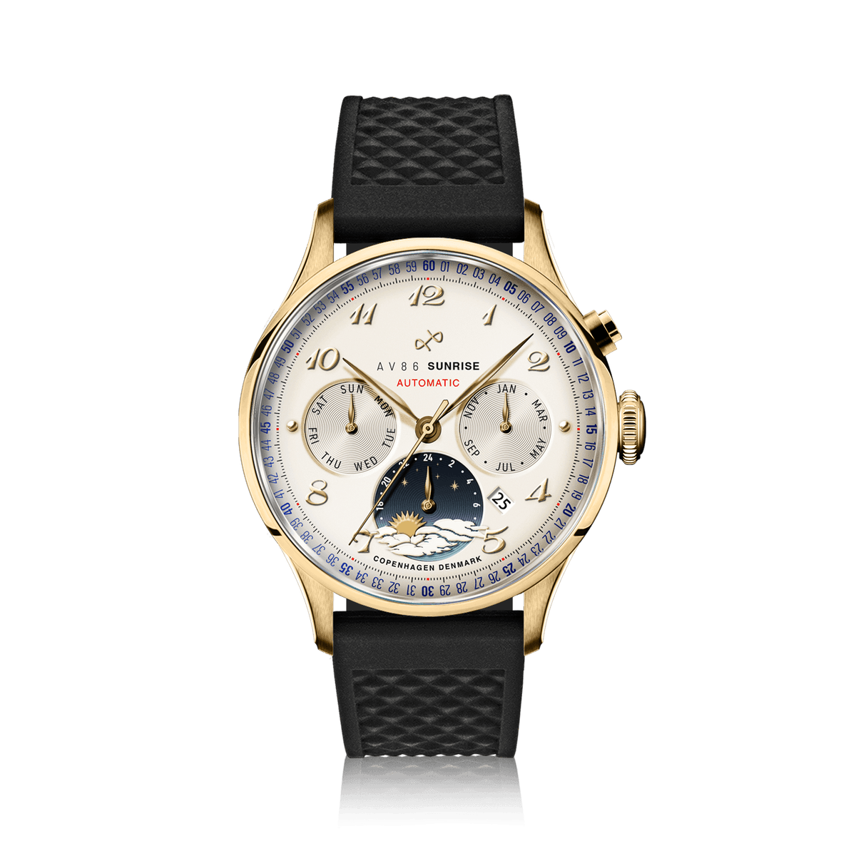 1564 Sunrise Automatic, Gold / Off White
