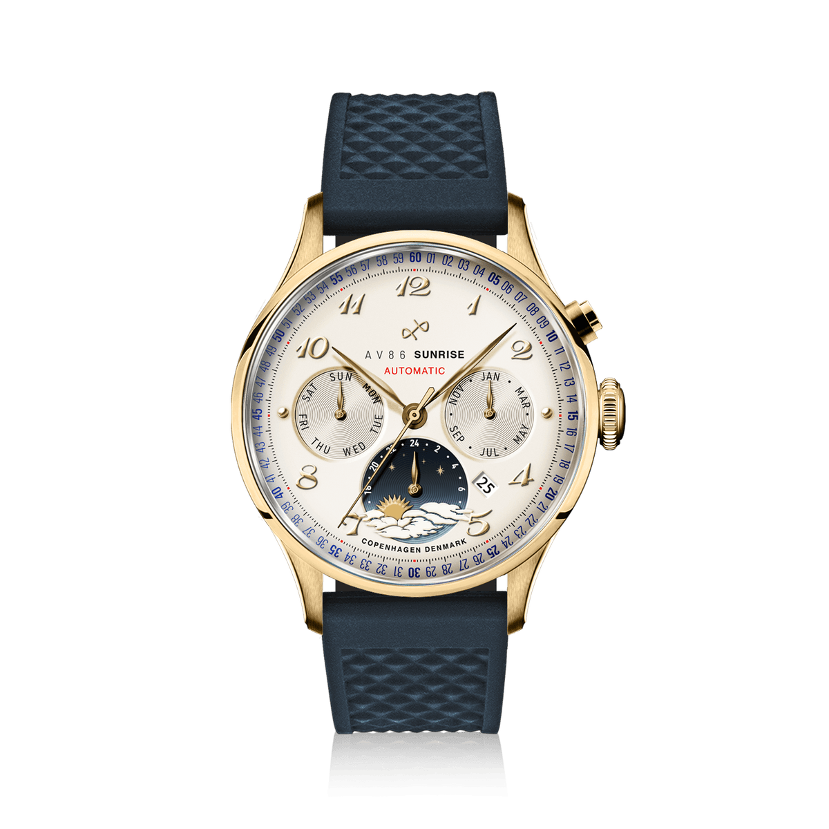 1564 Sunrise Automatic, Gold / Off White