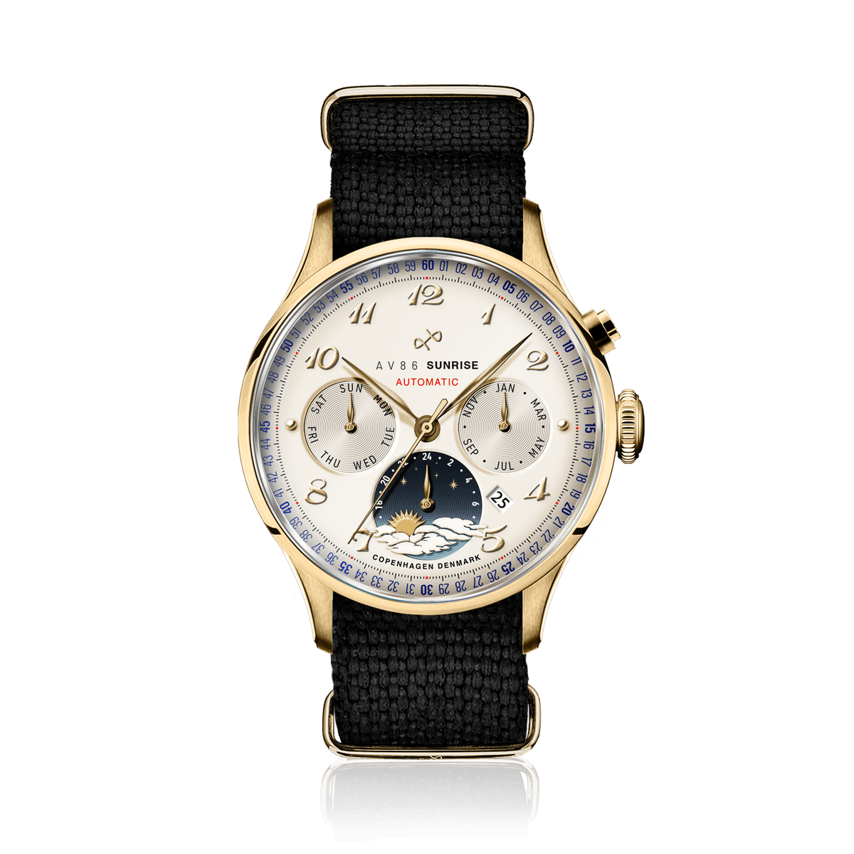 1564 Sunrise Automatic, Gold / Off White