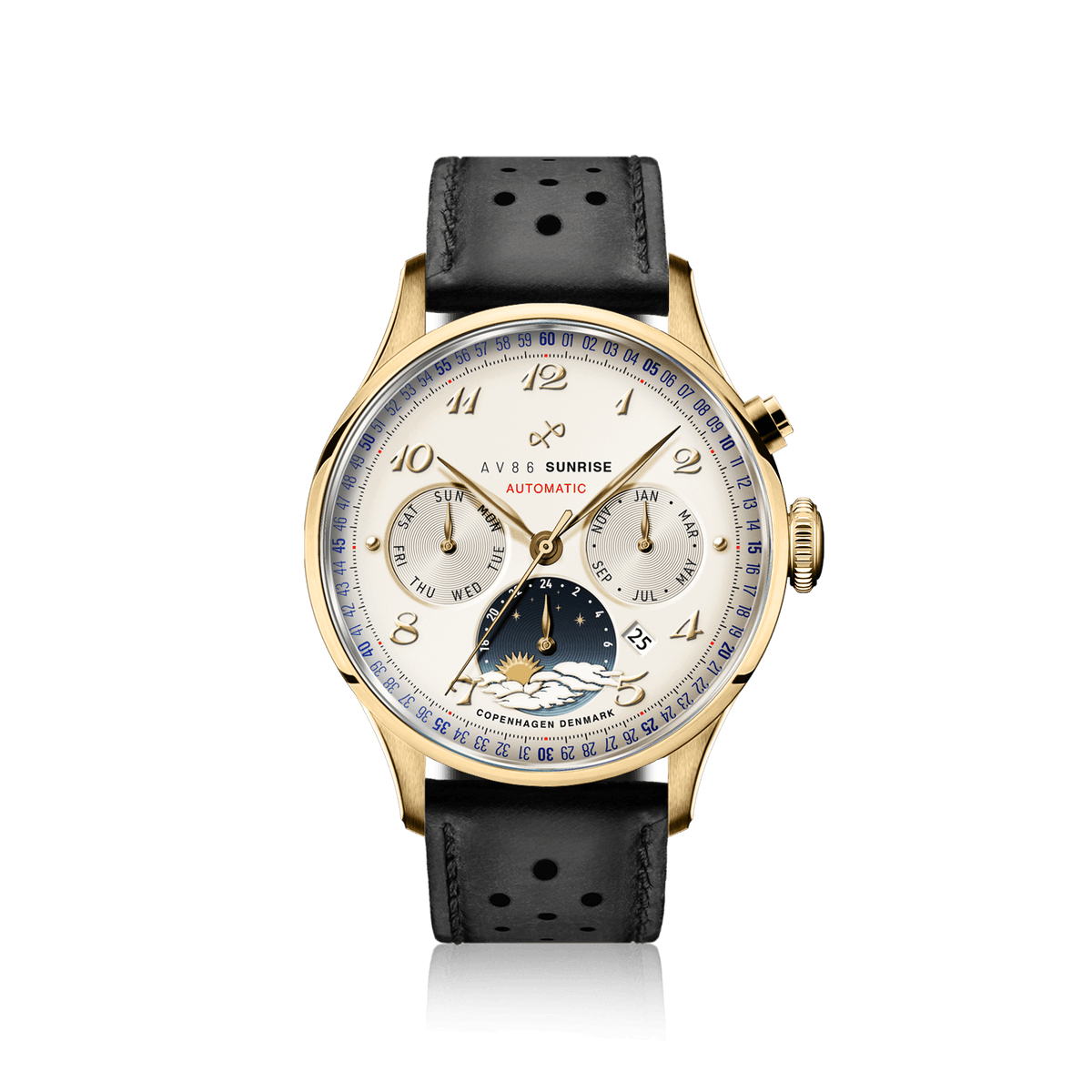 1564 Sunrise Automatic, Gold / Off White