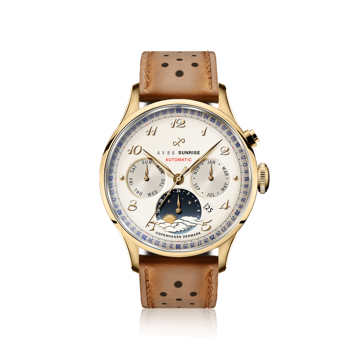 1564 Sunrise Automatic, Gold / Off White