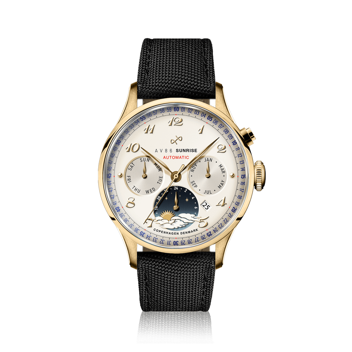 1564 Sunrise Automatic, Gold / Off White
