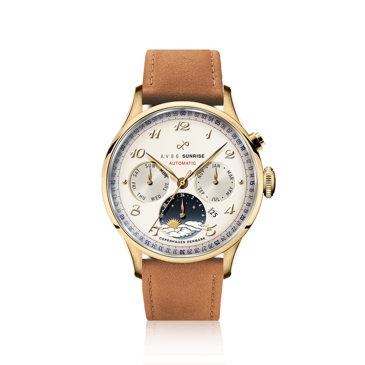 1564 Sunrise Automatic, Gold / Off White