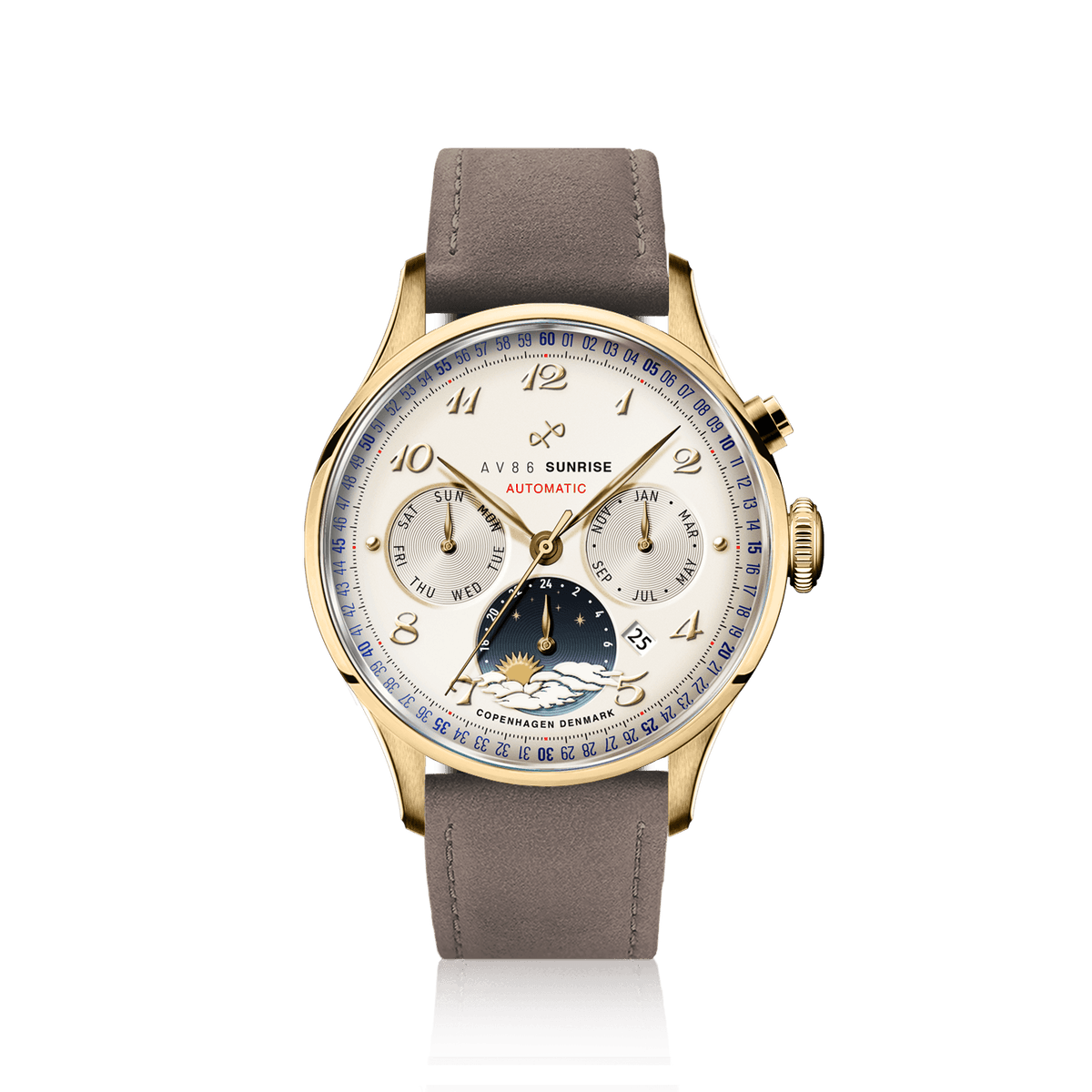 1564 Sunrise Automatic, Gold / Off White