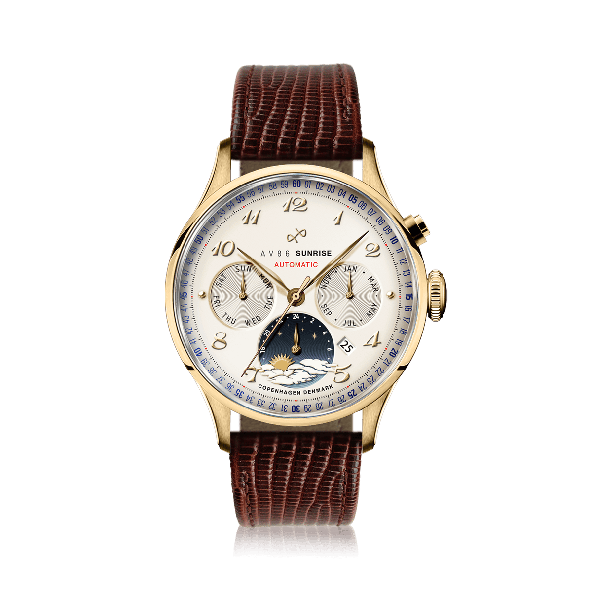 1564 Sunrise Automatic, Gold / Off White