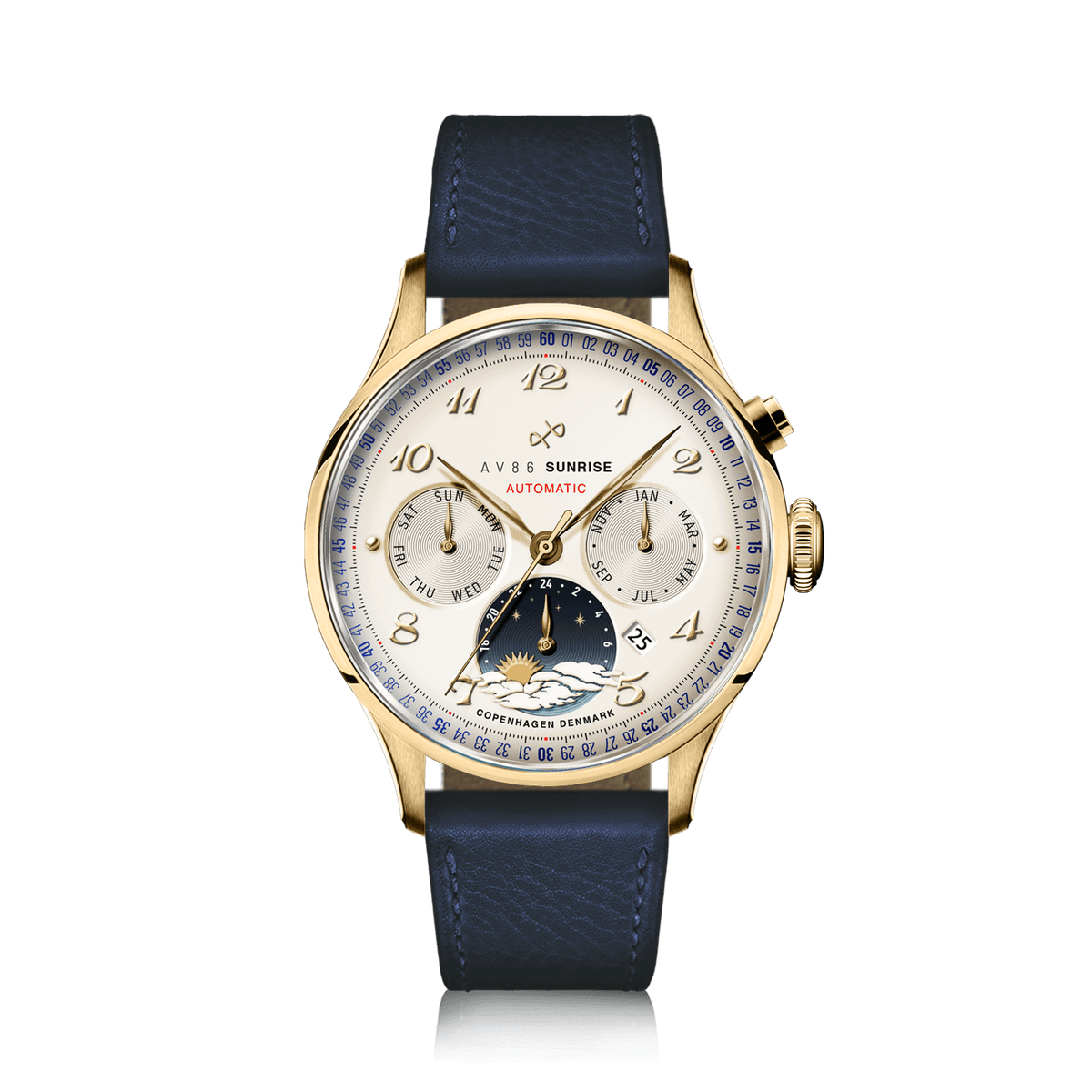 1564 Sunrise Automatic, Gold / Off White