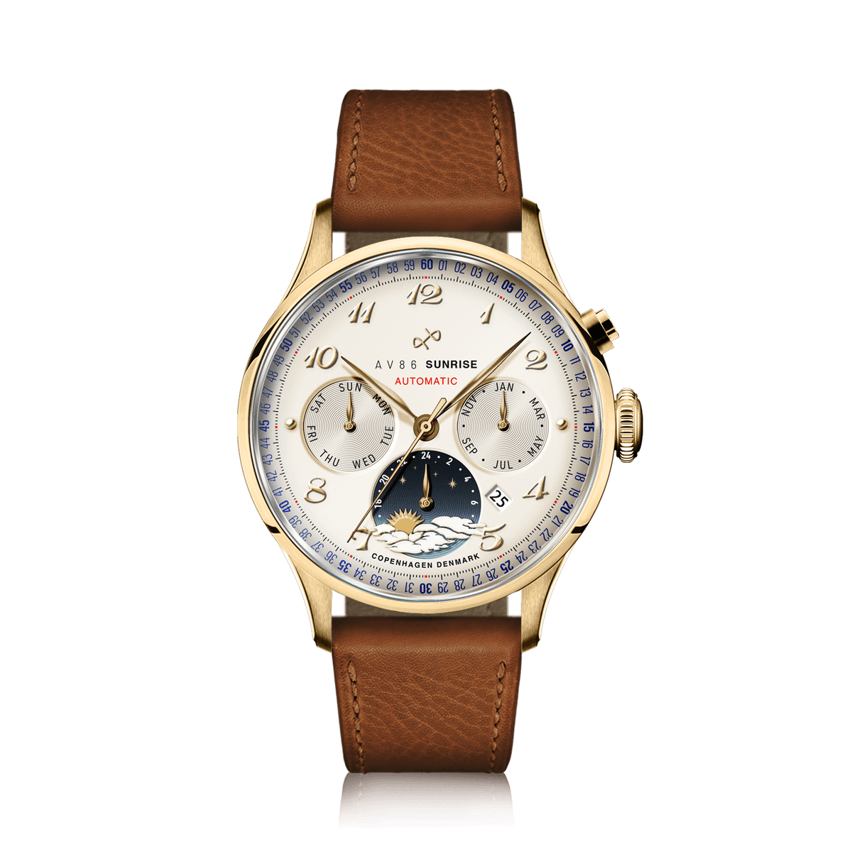1564 Sunrise Automatic, Gold / Off White