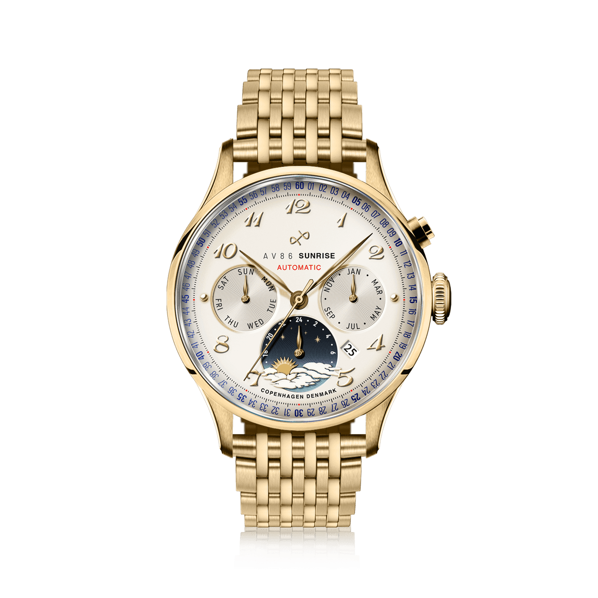 1564 Sunrise Automatic, Gold / Off White