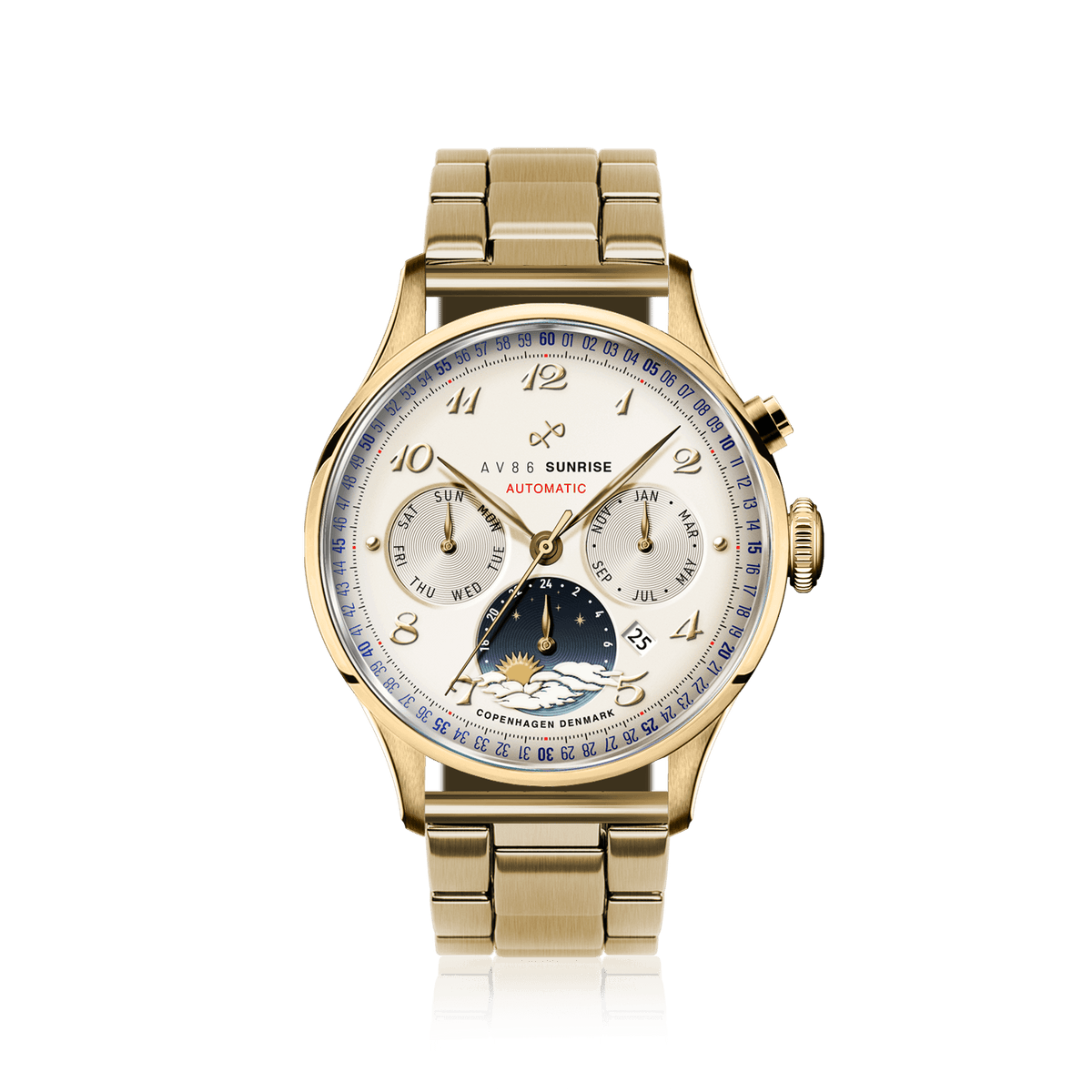 1564 Sunrise Automatic, Gold / Off White