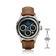 1564 Chronodate Automatic, Steel / Blue by AV86 features a vintage-inspired automatic chronograph with a textured blue dial, triple subdials for day, month, and 24-hour time, sapphire crystal, polished steel case, and a rich brown leather strap with a butterfly clasp, embodying Danish design and Nordic minimalism.