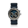 1564 Chronodate Automatic by AV86 features a vintage-inspired automatic chronograph with a gradient blue dial, triple subdials for day, month, and 24-hour time, sapphire crystal, polished steel case, and a navy woven NATO strap, embodying Scandinavian elegance and horological precision.