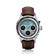 1564 Chronodate Automatic by AV86 vintage-inspired chronograph with sapphire crystal, automatic movement, and brown leather strap