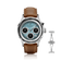 1564 Chronodate Automatic by AV86 vintage-inspired automatic chronograph with sapphire crystal and brown leather strap