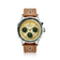 1564 Chronodate Automatic by AV86 vintage-inspired automatic watch with chronograph dial, sapphire crystal, and perforated leather strap