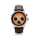 1564 Chronodate Automatic by AV86 vintage-inspired chronograph with sapphire crystal, automatic movement, and brown leather strap