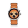 1564 Chronodate Automatic by AV86 vintage-inspired chronograph with sapphire crystal, three subdials, and textured fabric strap