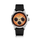 1564 Chronodate Automatic by AV86 vintage-inspired chronograph with sapphire crystal, date window, and black leather strap