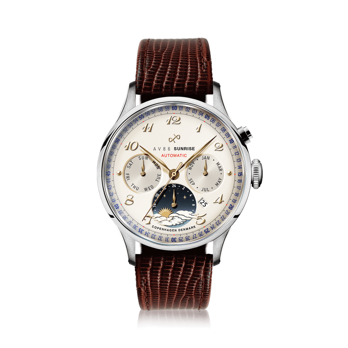 1564 Sunrise Automatic, Steel / Off White