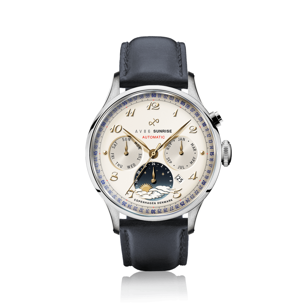 1564 Sunrise Automatic, Steel / Off White