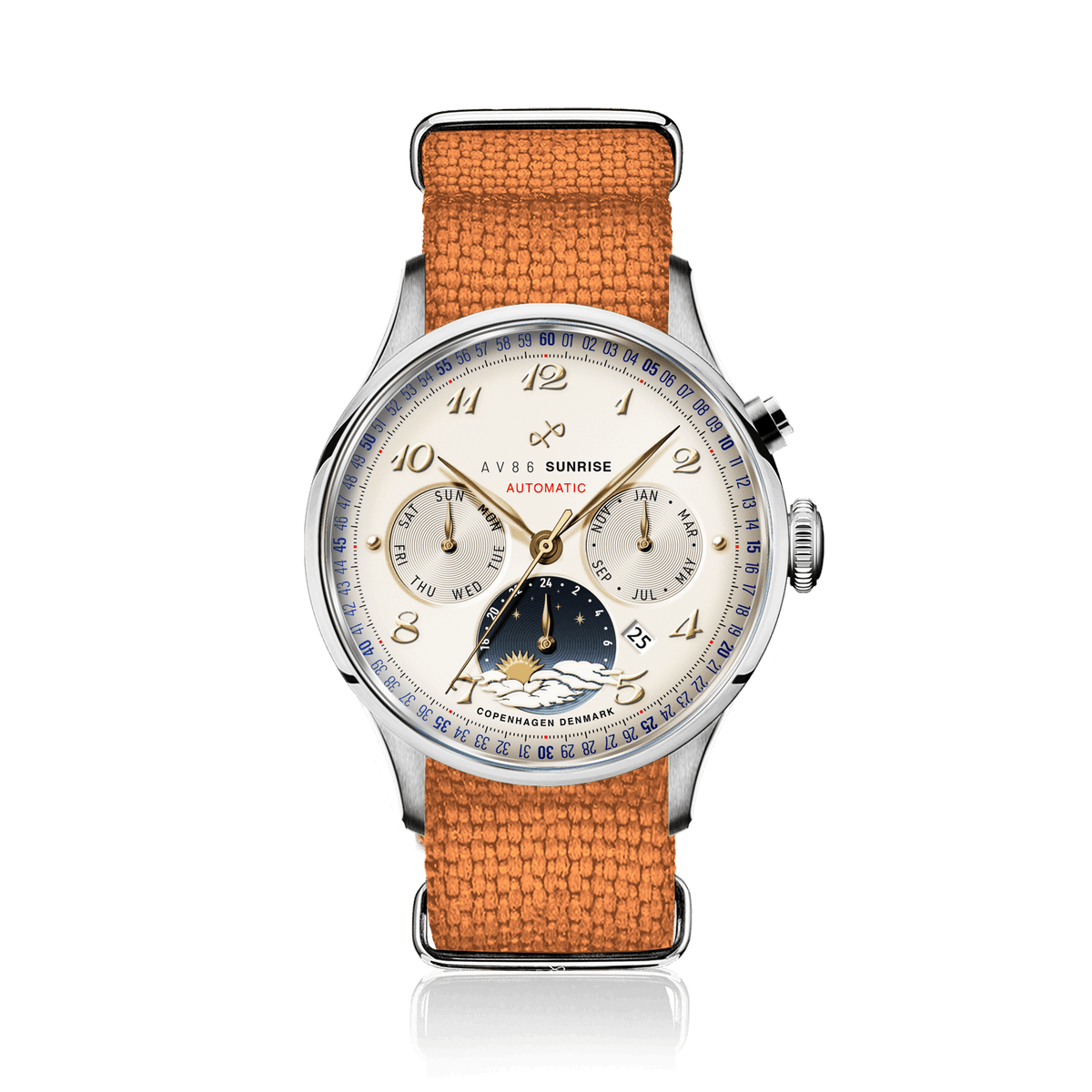 1564 Sunrise Automatic, Steel / Off White