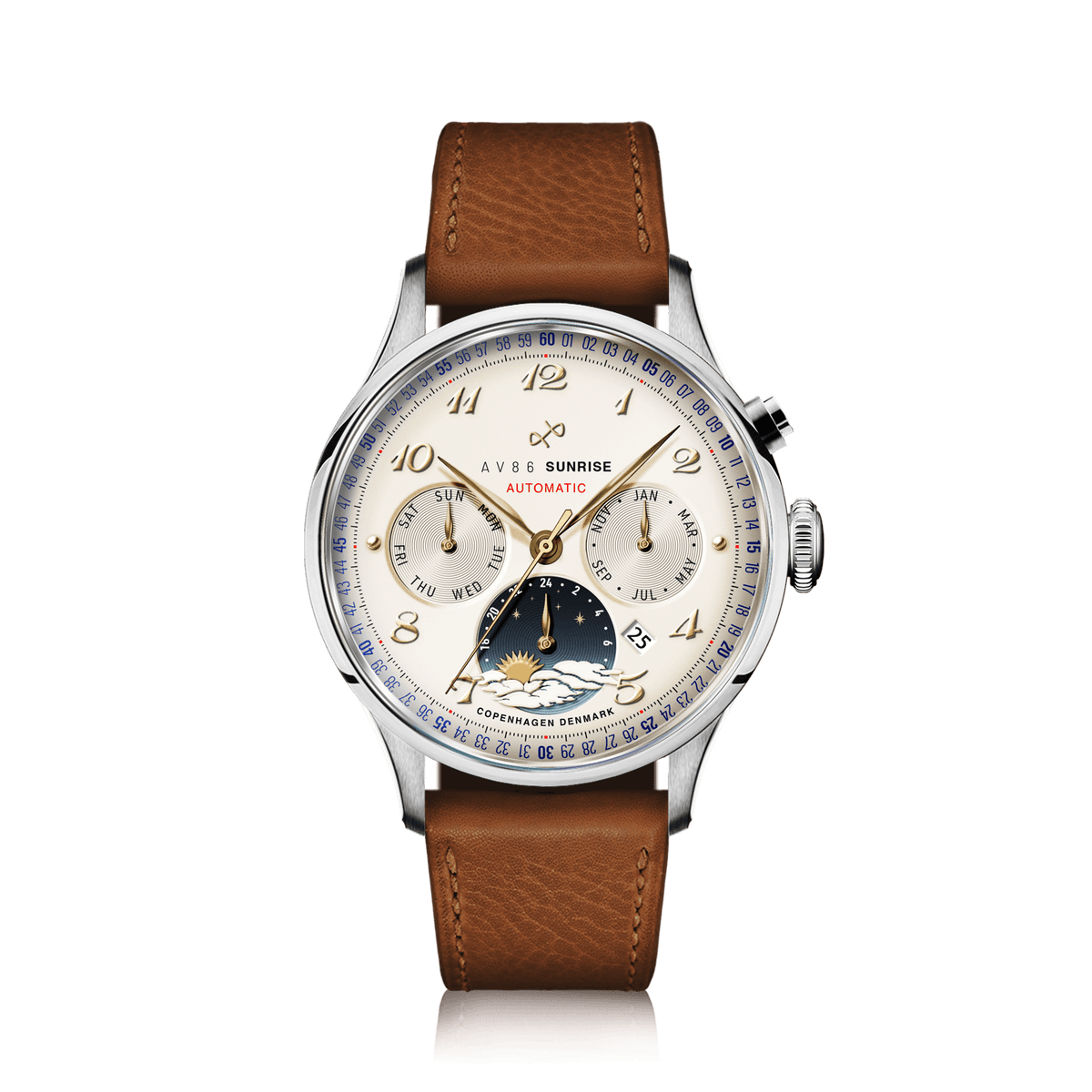 1564 Sunrise Automatic, Steel / Off White
