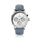 1564 Chronodate Automatic by AV86 showcases a luxury automatic chronograph with a textured dial, triple subdials for day, date, and 24-hour time, sapphire crystal, polished case, and a refined blue suede leather strap, exemplifying Scandinavian horological excellence and Nordic minimalism.