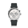 1564 Chronodate Automatic by AV86 showcases a vintage-inspired automatic chronograph with a textured white dial, polished steel case, sapphire crystal, and three subdials for day, month, and 24-hour time, paired with a dark grey leather strap, exemplifying Scandinavian horological craftsmanship and minimalist Nordic design.