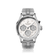 1564 Chronodate Automatic by AV86 features a vintage-inspired automatic chronograph with a textured dial, sapphire crystal, polished steel case, and triple subdials for day, month, and 24-hour time, paired with a brushed steel bracelet, exemplifying Danish horological precision and minimalist Scandinavian design.