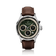 1564 Chronodate Automatic by AV86 vintage-inspired chronograph with sapphire crystal, automatic movement, and brown leather strap